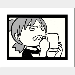 yotsuba reaction to black coffee meme Posters and Art